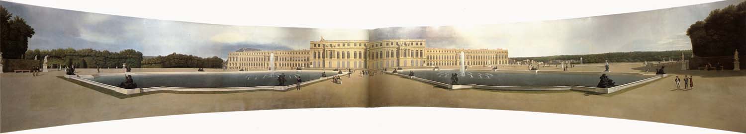 Panorama du palais et des jardins de Versailles